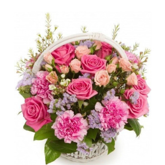 Thank you for everything flower basket