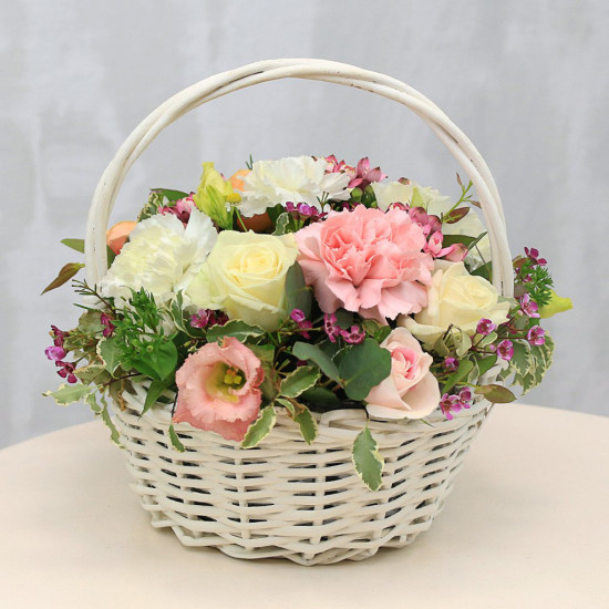 Small garden flower basket